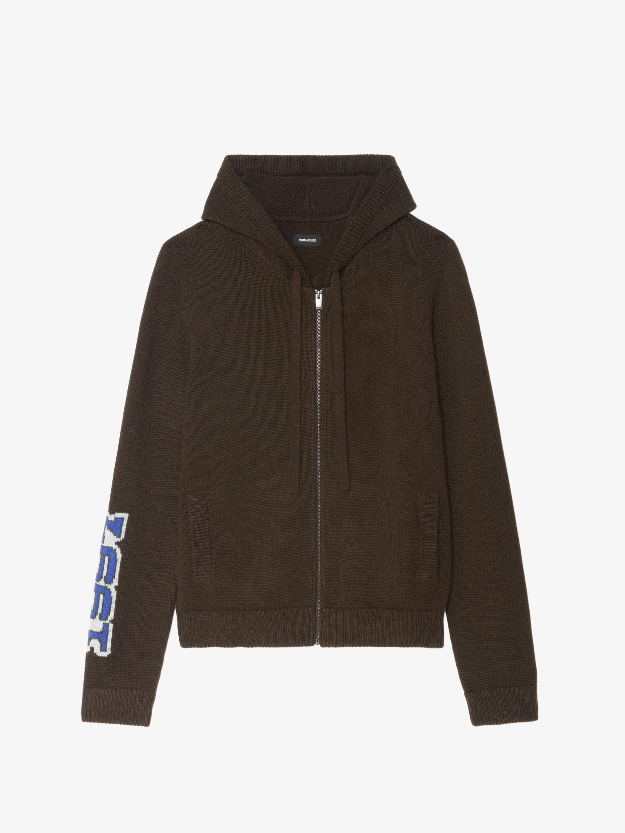 Cardigan Oliver - Hooded sweatshirt with customisation on the back.